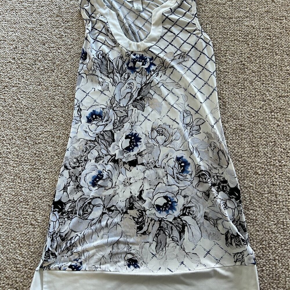 White House Black Market XS Tunic/Dress Rose Y2K Office Siren